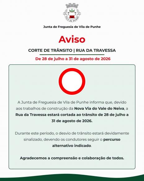 Corte de Tr&acirc;nsito | Rua da Travessa