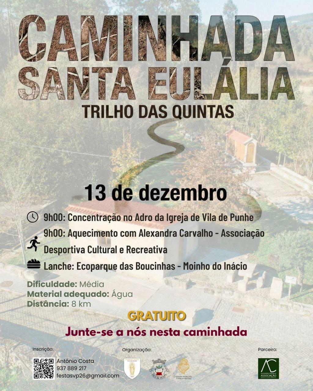Caminhada Santa Eul&aacute;lia - Trilho das Quintas