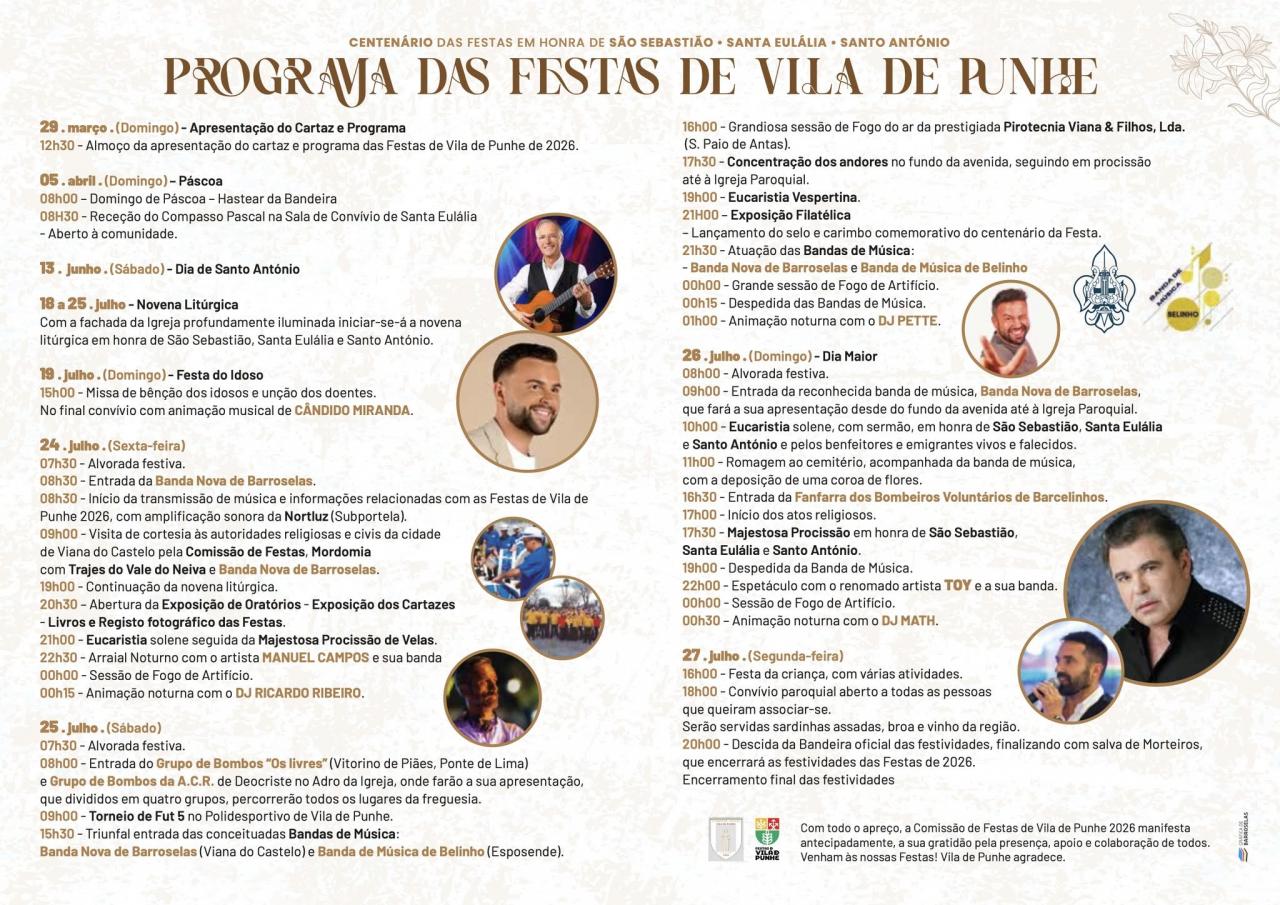 Festas de Vila de Punhe de 2026